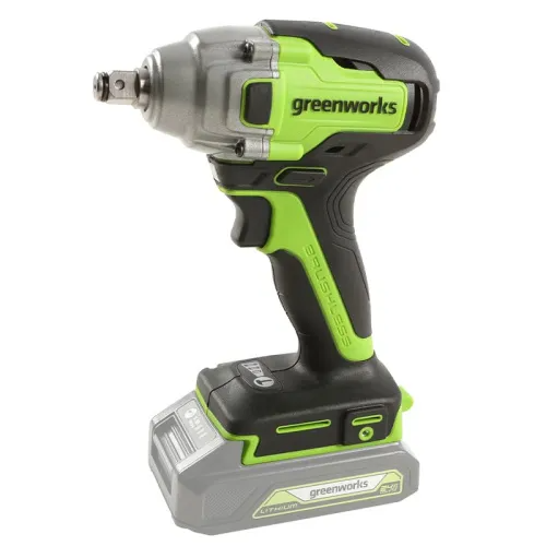 Гайковерт ударный Greenworks GD24IW400 24V 3802907 (400 Нм) бесщеточный аккумуляторный — детальное фото